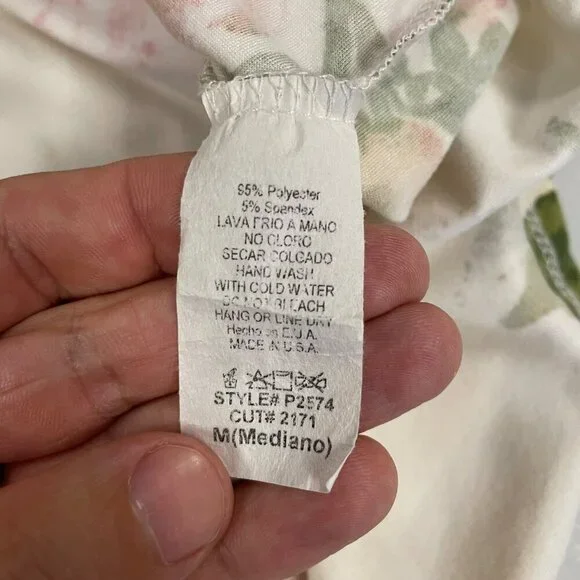 Jodifl Womens Floral Babydoll Dress Short Sleeve Multicolor Size Medium - Picture 9 of 9